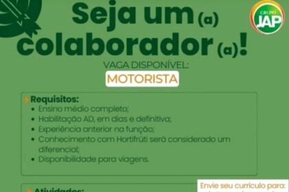 Vaga para Motorista