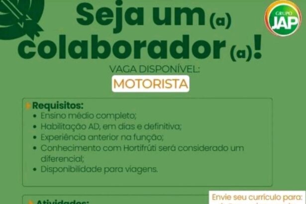Vaga para Motorista