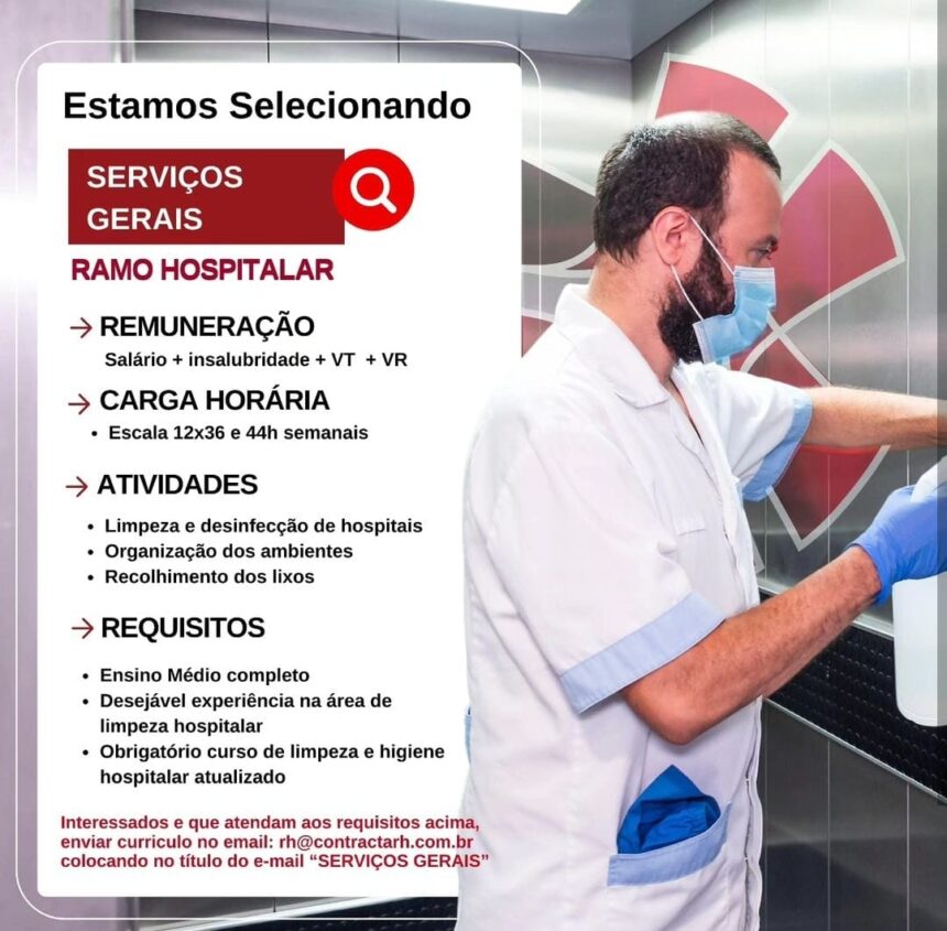 Vaga para Serviços Gerais