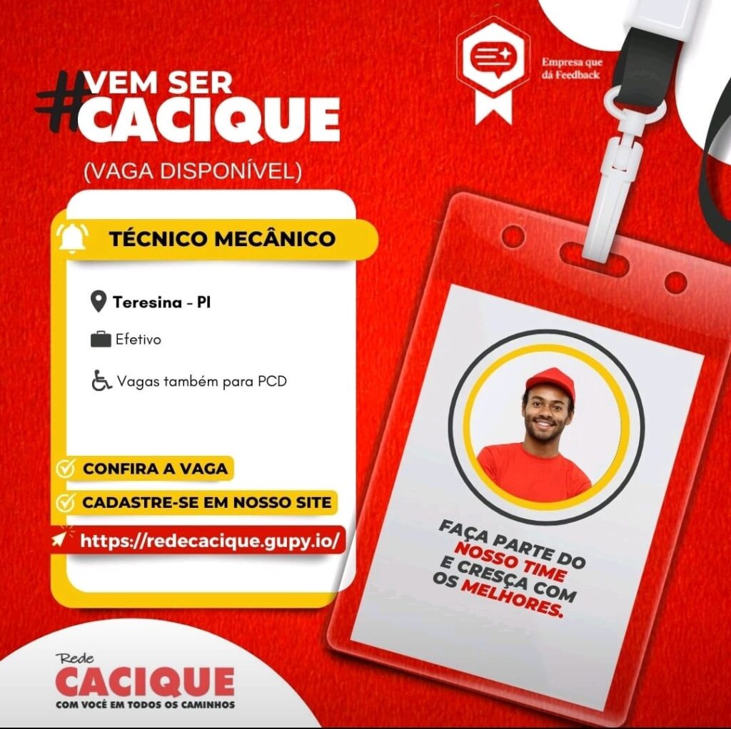 Vaga para Técnico Mecânico