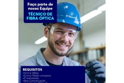 Vaga para Técnico de Fibra Óptica