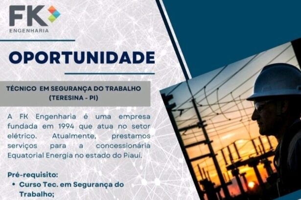 Vaga para Técnico em Segurança do Trabalho