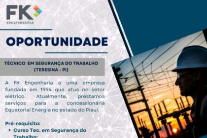 Vaga para Técnico em Segurança do Trabalho