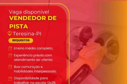 Vaga para Vendedor de Pista em Teresina