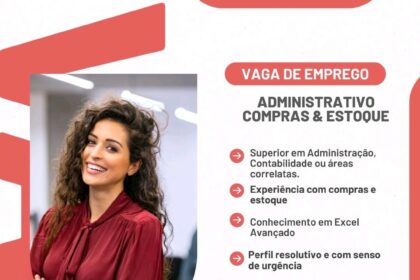 Vagas para Administrativo/ Compras e Estoque