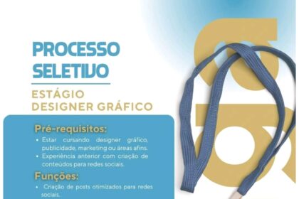 Vaga de Estágio para Designer Gráfico