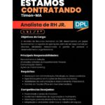 Vaga para Analista de RH JR