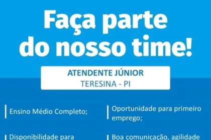 Vaga para Atendente Júnior