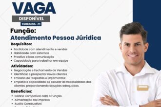 Vaga para Atendimento PJ