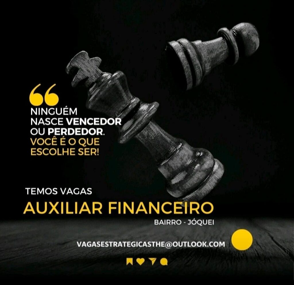 Vaga para Auxiliar Financeiro