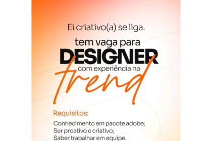 Vaga para Designer