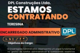 Vaga para Encarregado Administrativo