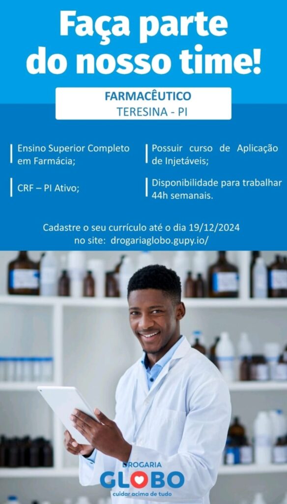 Vaga para Farmacêutico