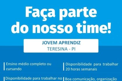 Vaga para Jovem Aprendiz