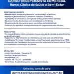 Vaga para Recepcionista Comercial