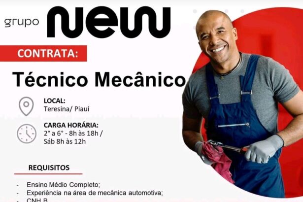 Vaga para Técnico Mecânico