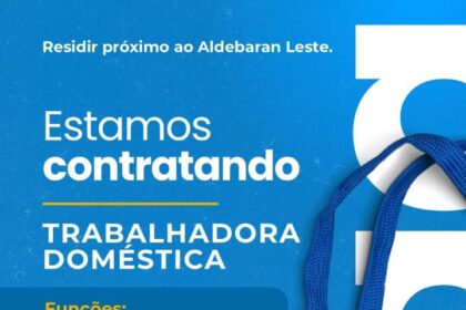 Vaga para Trabalhadora Doméstica