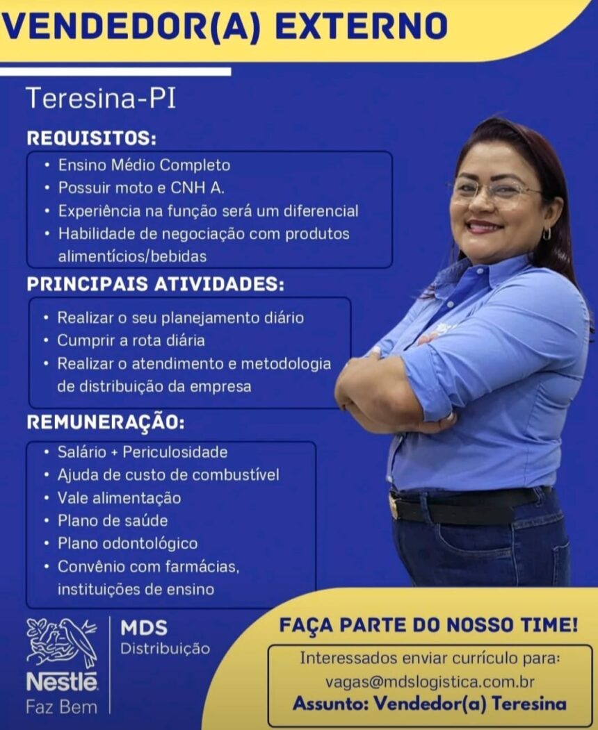 Vaga para Vendedor(a) Externo