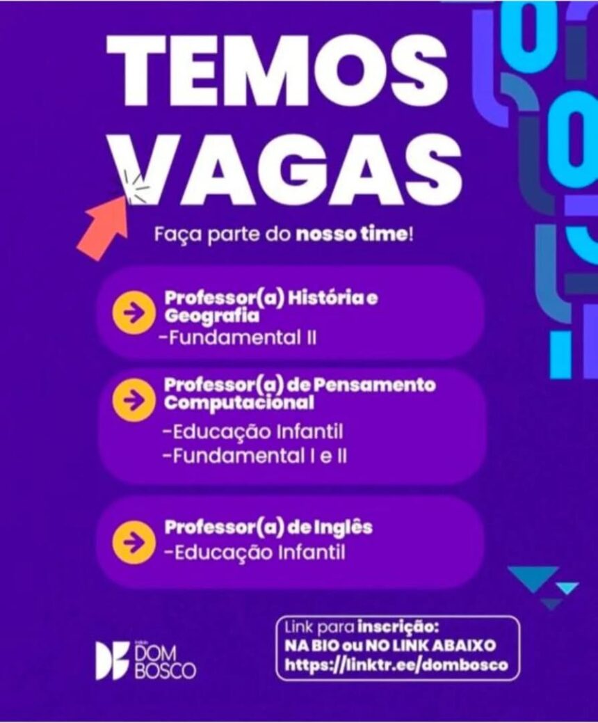 Diversas vagas de emprego