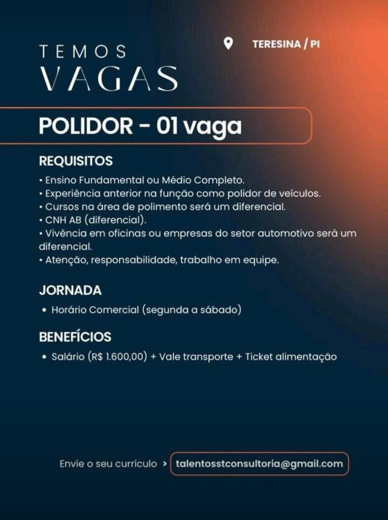 Vaga para Polidor