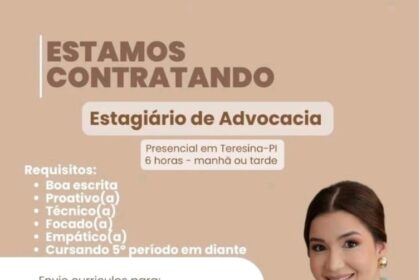 Vaga de Estágio para Advocacia