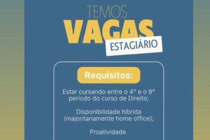 Vaga de Estágio para Direito