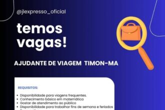 Vaga para Ajudante de Viagem