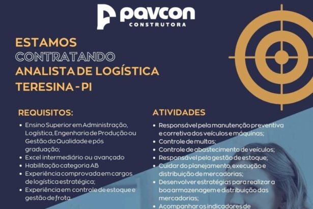 Vaga para Analista de Logística