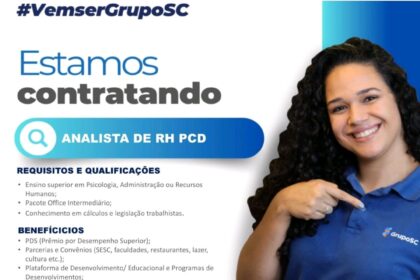 Vaga para Analista de RH (PCD)