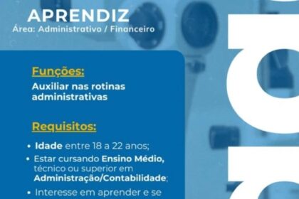 Vaga para Aprendiz (Adm/Financeiro)