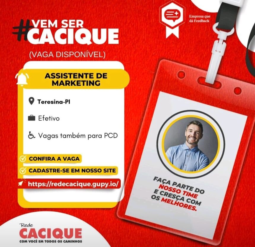 Vaga para Assistente de Marketing