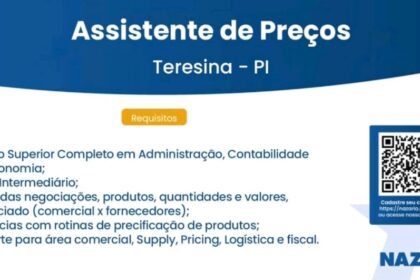 Vaga para Assistente de Preços