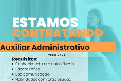 Vaga para Auxiliar Administrativo