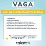 Vaga para Auxiliar de DP