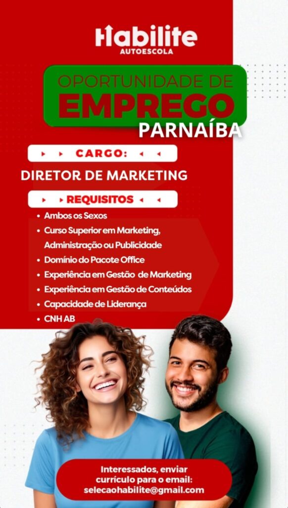 Vaga para Diretor de Marketing