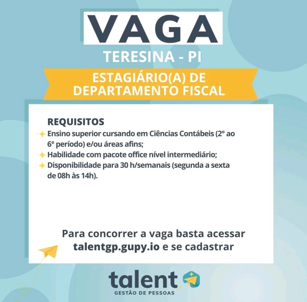 Vaga para Estágio para DP