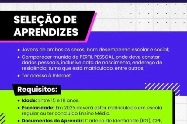 Vaga para Jovem Aprendiz