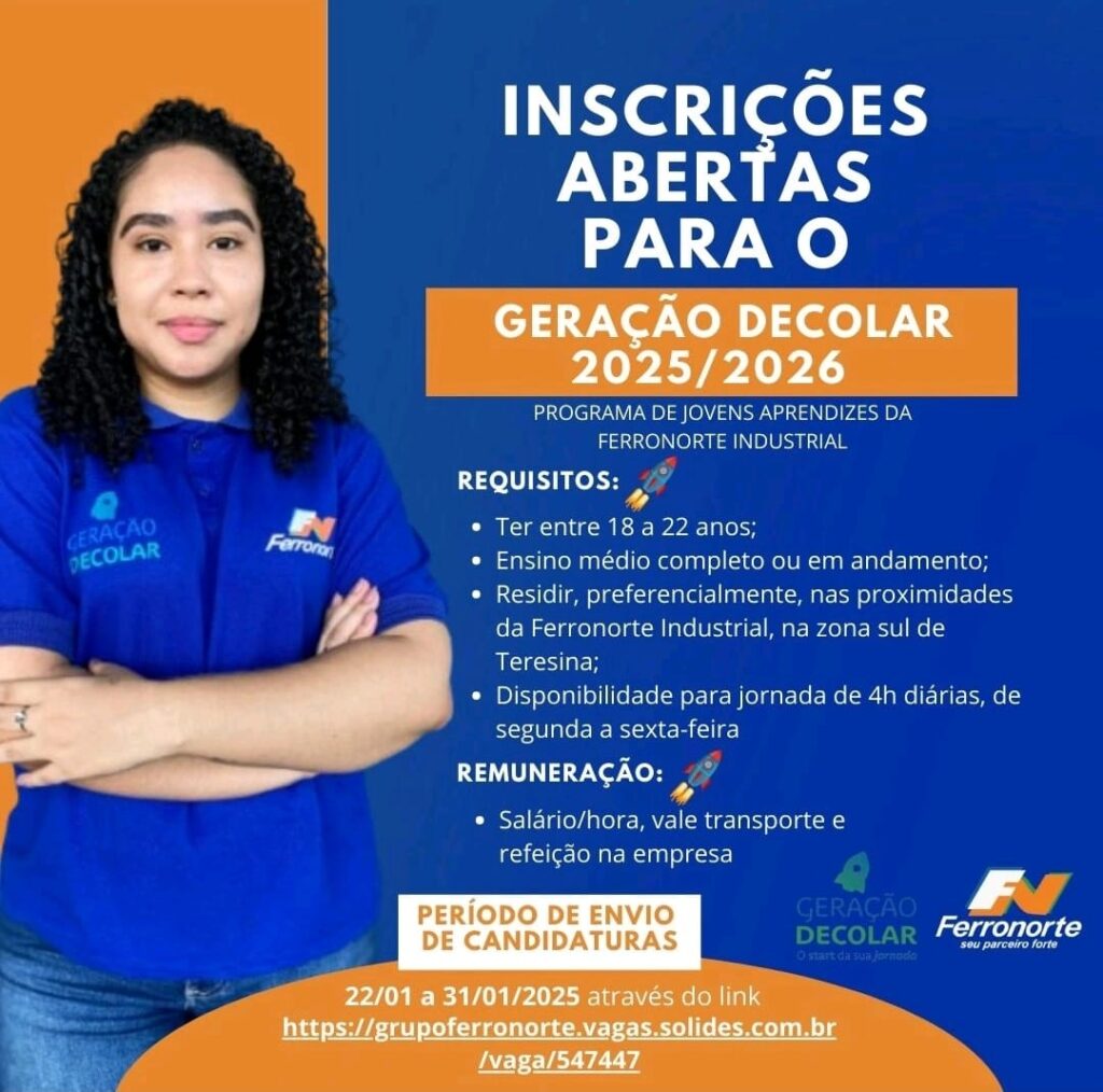 Vaga para Jovem Aprendiz