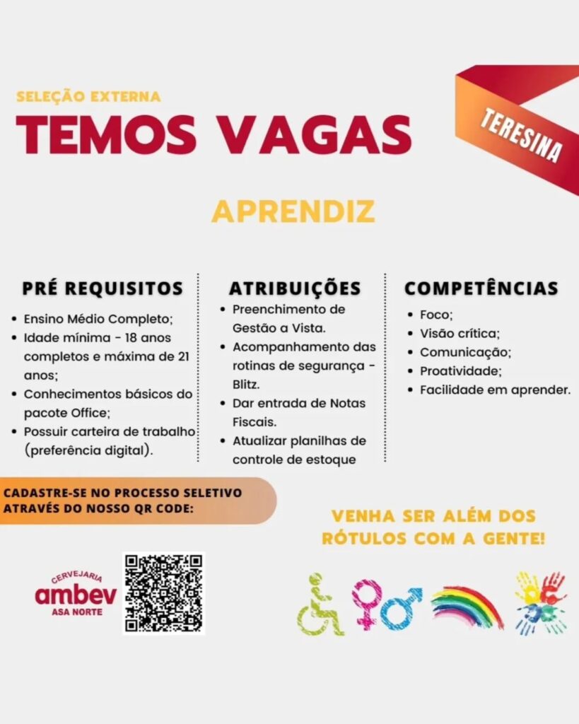 Vaga para Jovem Aprendiz