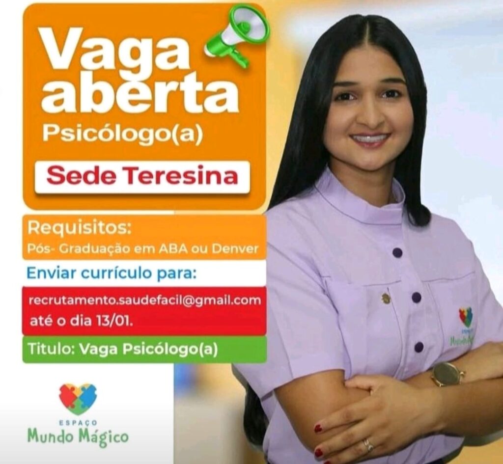 Vaga para Psicólogo(a)