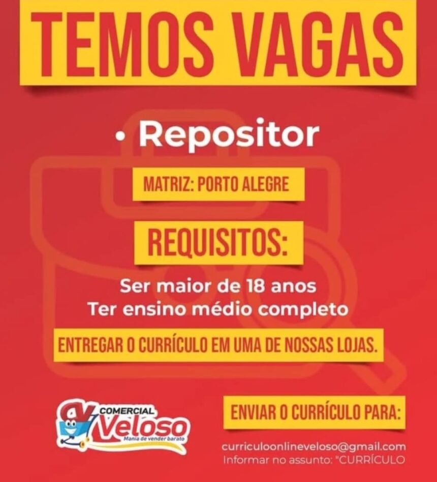 Vaga para Repositor
