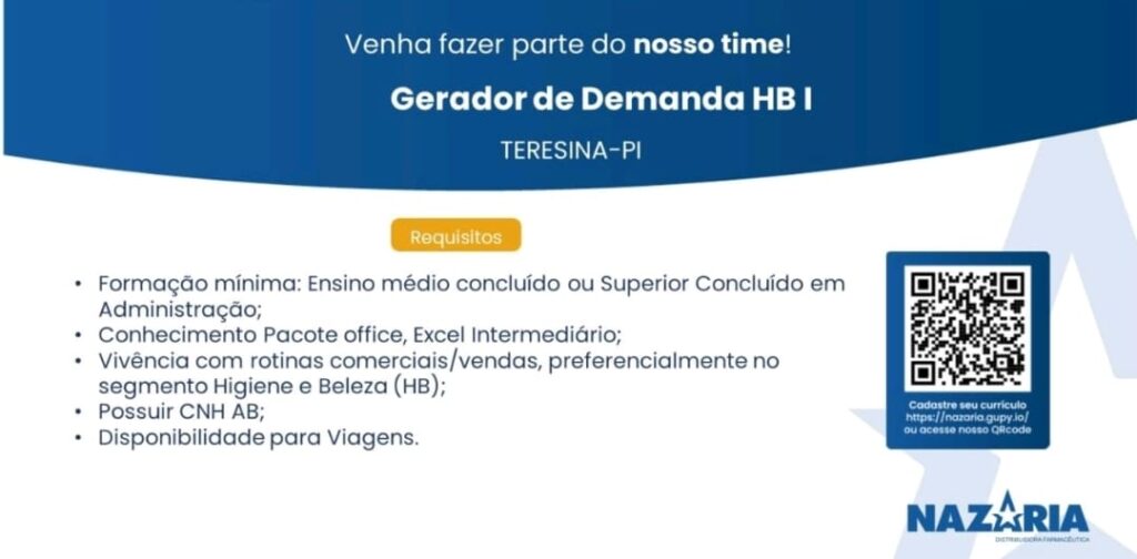 Vaga para Gerador de Demanda HB