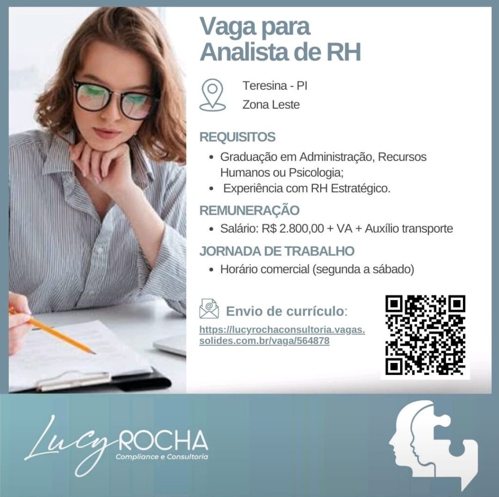 Vaga para Analisa de RH