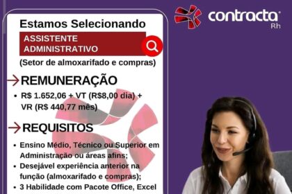 Vaga para Assistente Administrativo