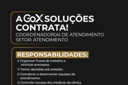 Vaga para Coordenador(a) de Atendimento