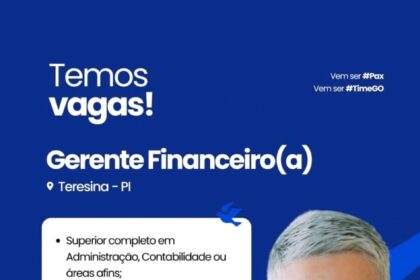 Vaga para Gerente Financeiro(a)