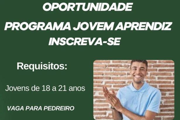 Vaga para Jovem Aprendiz