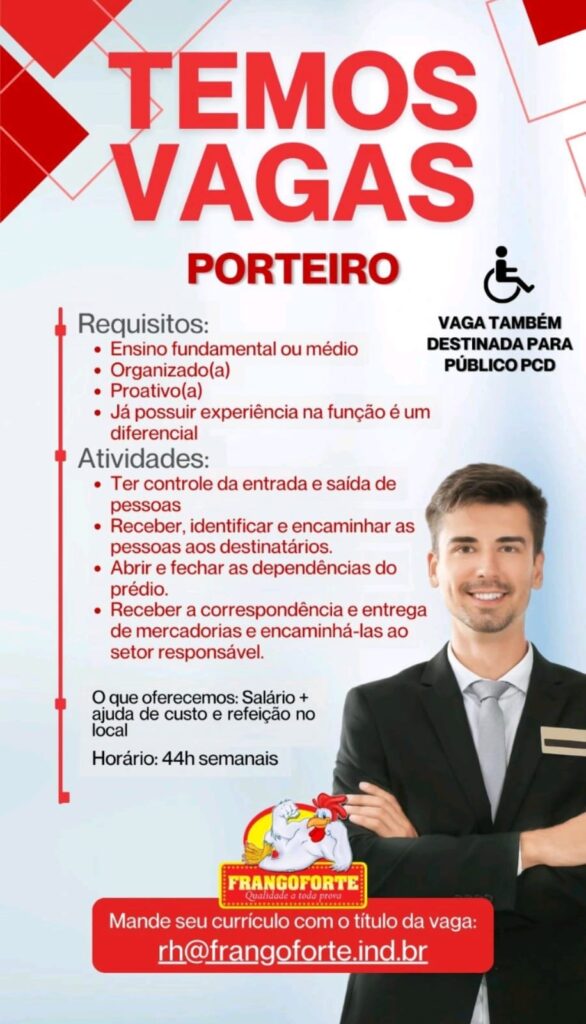 Vaga para Porteiro