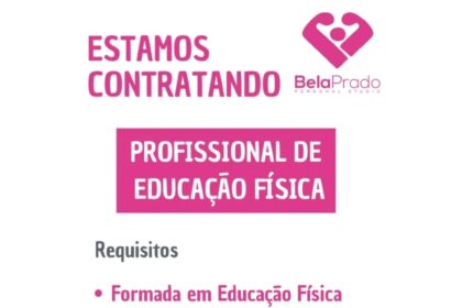 Vaga para Profissional de Educação Física