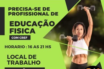 Vaga para Profissional de Educação Física